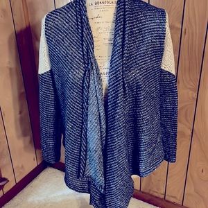 Blue cardigan